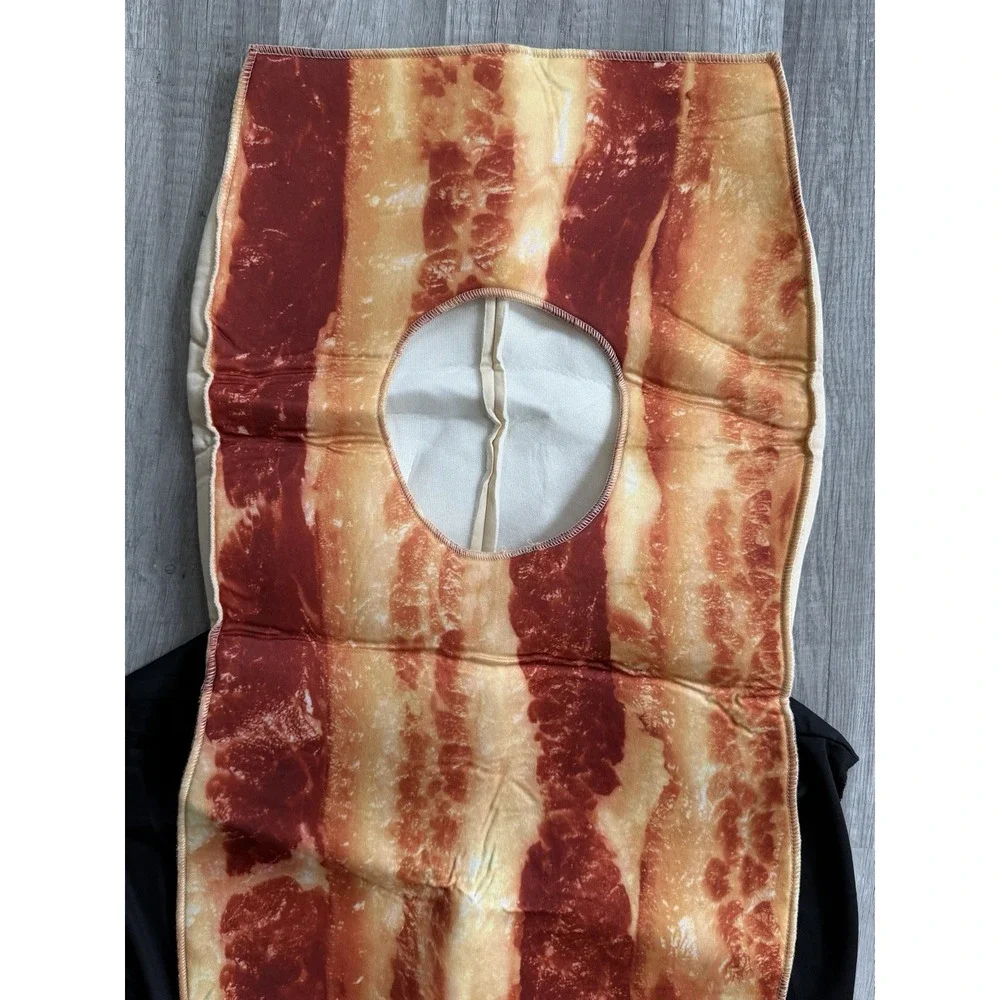 Bacon Strip Costume Adult One Size Funny Food Halloween Party Polyester Novelty